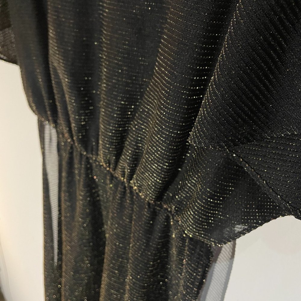 Vintage 70's Metallic Disco Dress/Tunic by Mara J Jrs. of California - Picture 4 of 7